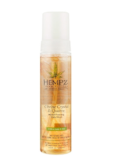 Гель-мусс для душа "Кристалл-цитрус" Hempz Fusions Citrine Crystal & Quartz Herbal Foaming Body Wash, 250 мл