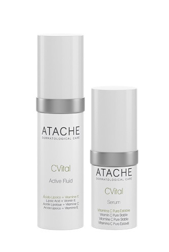 Високоінтенсивний антиоксидантний нічний догляд Atache C Vital Biological Triple Antioxidant Night Protector, 30 мл + 15 мл