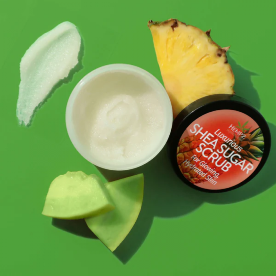 Скраб цукровий "Солодкий ананас та Медова диня" Hempz Sweet Pineapple & Honey Melon Herbal Sugar Scrub, 176 г