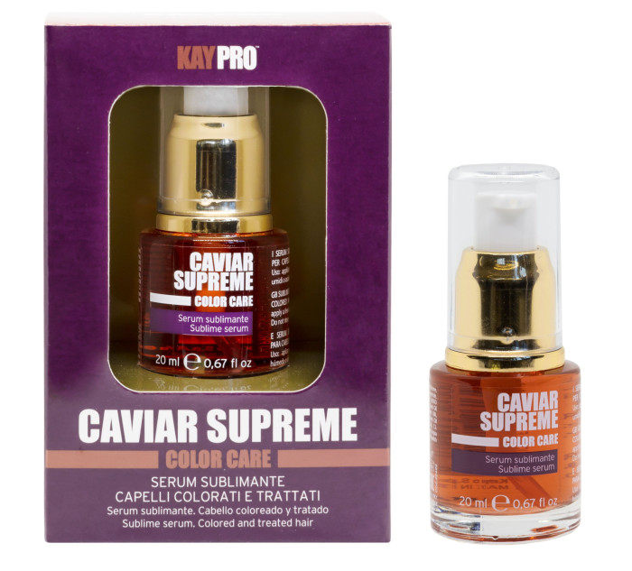 Сироватка з ікрою для фарбованого волосся Kay Pro Color Care Caviar Supreme Sublimant Serum, 20 мл