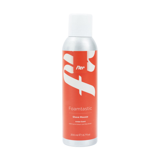 Мус для гоління з екстрактом моркви та олією ши Fler Foamtastic Amber Shave Mousse, 200 мл