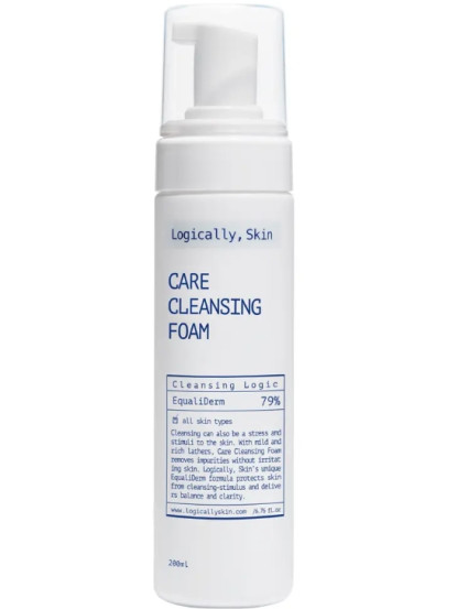 М’яка очищувальна пінка для вмивання Logically, Skin Care Cleansing Foam, 200 мл