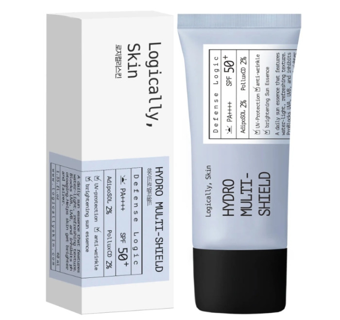 Увлажняющий солнцезащитный флюид для лица Logically, Skin Hydro Multi-Shield Sun Essence SPF30/PA++++, 40 г
