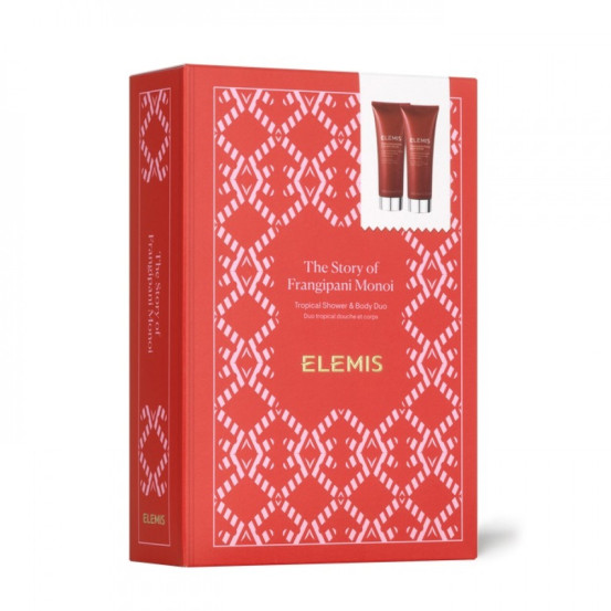 Вишуканий тропічний дует для душу та тіла Франжіпані ELEMIS The Story of Frangipani Monoi Gift Set