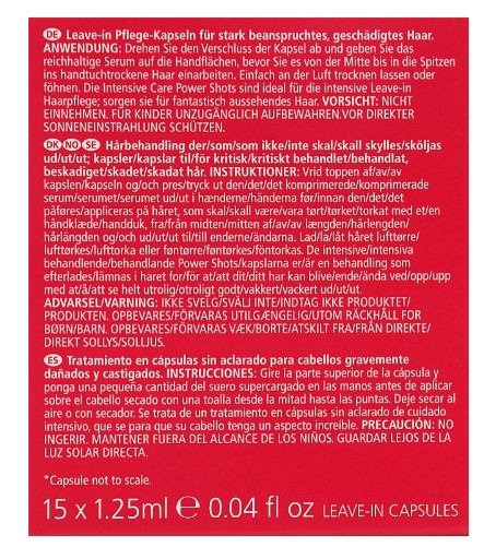 Капсули для інтенсивного лікування пошкодженого волосся Lee Stafford Hair Apology Power Shots, 15х1.25 мл
