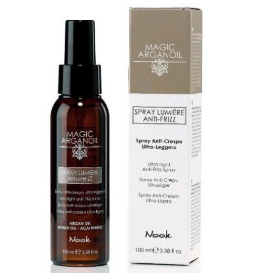 Ультралегкий cпрей із антистатичним ефектом Nook Magic Arganoil Spray Lumiere Anti-Frizz, 100 мл
