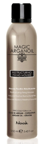 Мусс реструктурирующий средней фиксации Nook Magic Arganoil Restructuring, 250 мл