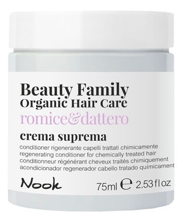 Регенерувальний кондиціонер для фарбованого і пошкодженого волосся Nook Beauty Family Organic Hair Care, 75 мл