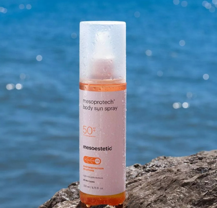 Солнцезащитный спрей для тела Mesoestetic Mesoprotech Body Sun Spray SPF50+, 200 мл