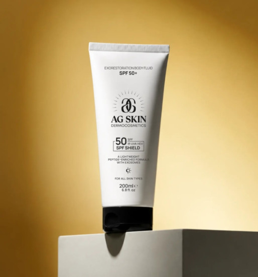 СОНЦЕЗАХИСНИЙ ФЛЮЇД ДЛЯ ТІЛА SPF 50+ AG SKIN EXORESTORATION BODY FLUID SPF 50+, 200 мл