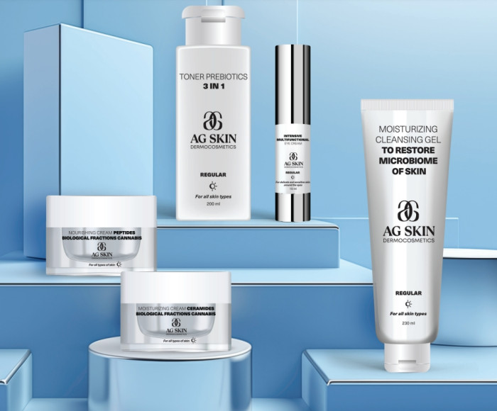 Живильний крем з пептидами та біологічними фракціями канабісу AG SKIN REGULAR Nourishing cream peptides, biological fractions cannabis, 50 мл