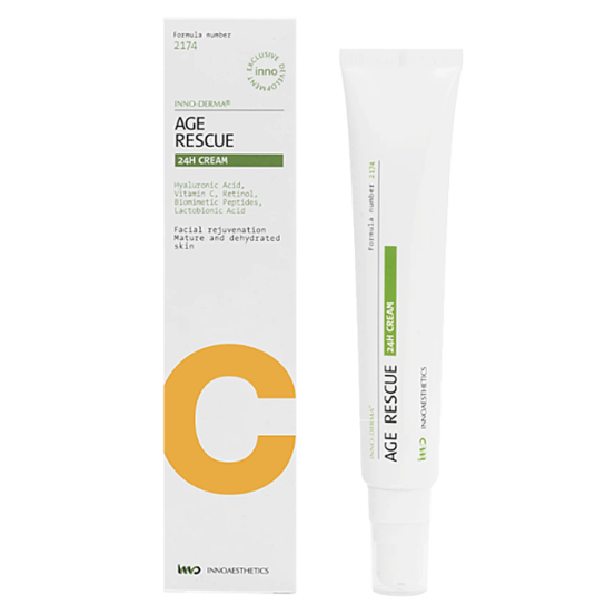 Крем круглосуточное омоложение кожи AGE RESCUE 24H CREAM Innoaesthetics, 50g