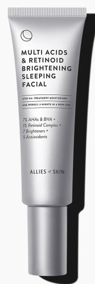 Ночной мультикислотный пилинг Allies Of Skin Multi Acids & Retinoid Brightening Sleeping Facial, 50 мл