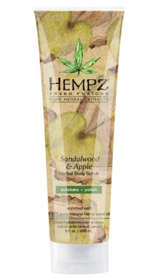 Скраб для тіла "Фьюжен Сандал-Яблуко" Hempz Sandalwood and Apple Herbal Body Scrub, 265 г