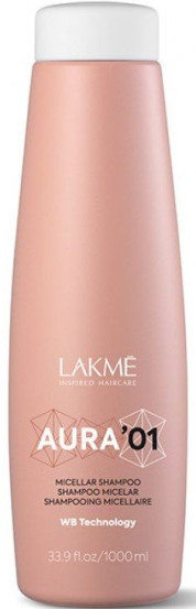 Мицеллярный шампунь для волос Lakme Aura '01 Micellar Shampoo, 1000 мл