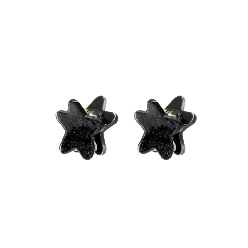Набор крабиков для волос Emi Jay Baby Heart Clip Set In Black Tinsel