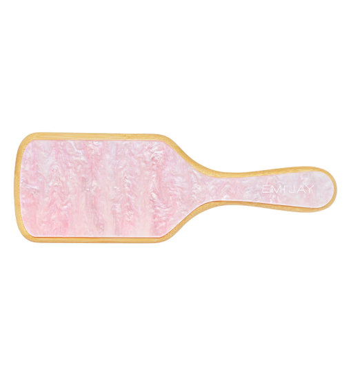 Бамбукова щітка для волосся Emi Jay Bamboo Paddle Brush In Pink Sugar