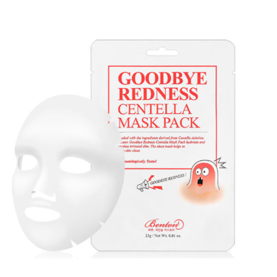 Маска для лица с центеллой азиатской Benton Goodbye Redness Centella Mask Pack, 1 шт