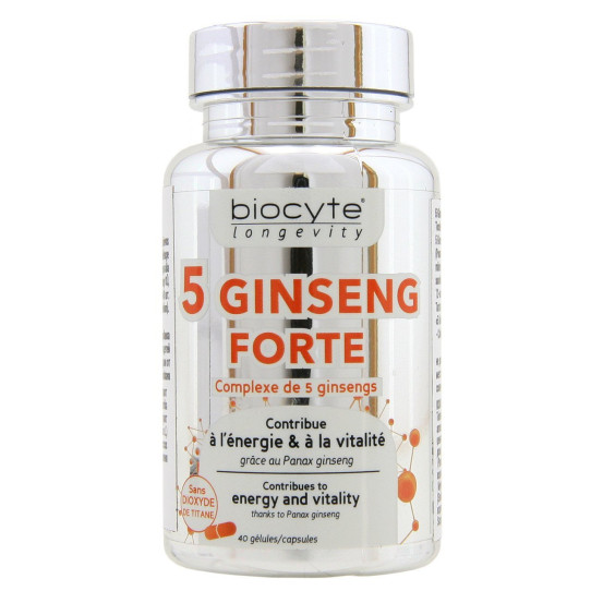 Капсулы от стресса Biocyte 5 Ginseng Forte, 40 шт