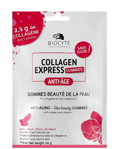 Харчова добавка жувальна з колагеном Biocyte Collagen Express Gummies, 30 шт