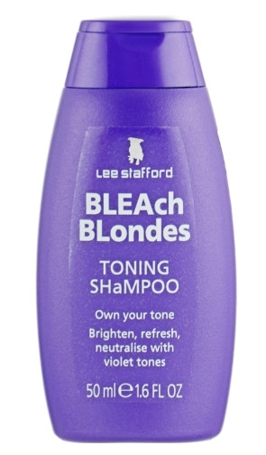 Шампунь для тонирования окрашенных волос Lee Stafford Bleach Blondes Purple Toning Shampoo, 50 мл