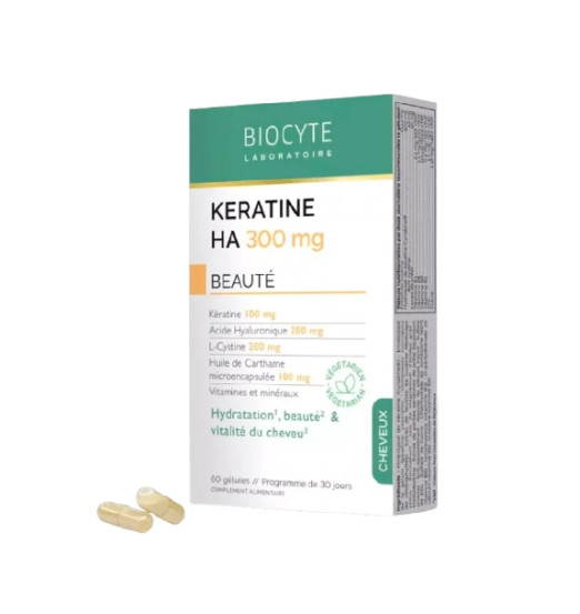 Харчова добавка для волосся Biocyte Keratine НА 300, 60 капсул