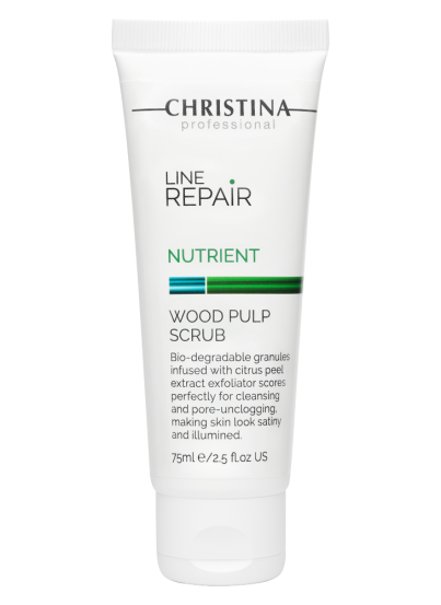 Скраб с деревесной целлюлозой Christina Line Repair Nutrient Wood Pulp Scrub, 75 мл