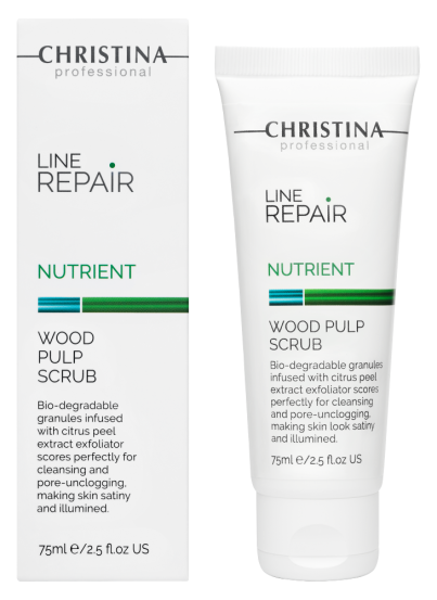 Скраб с деревесной целлюлозой Christina Line Repair Nutrient Wood Pulp Scrub, 75 мл