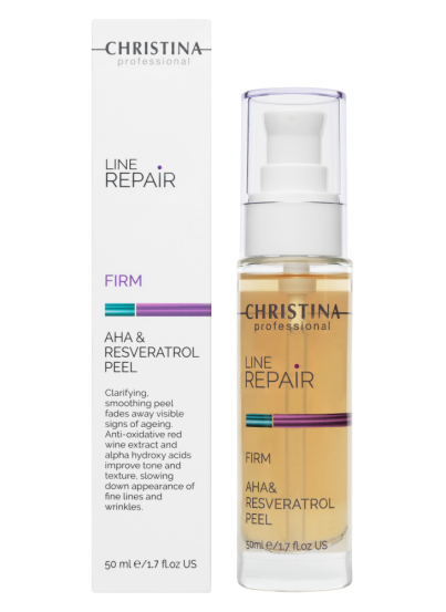 Пілінг з AHA-кислотами та ресвератролом Christina Line Repair Firm AHA & Resveratrol Peel, 50 мл