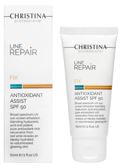 Антиоксидантний лосьйон з SPF-50 Christina Line Repair Fix Antioxidant Assist SPF50, 60 мл