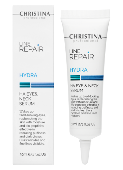 Сироватка для шкіри навколо очей та шиї із ГК Christina Line Repair Hydra HA Eye & Neck Serum, 30 мл