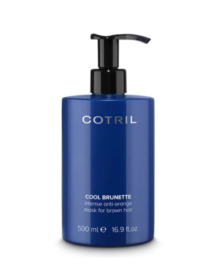 Інтенсивна маска проти помаранчевого кольору для каштанового волосся COTRIL COOL BRUNETTE ANTI-ORANGE MASK FOR BROWN HAIR, 500 мл