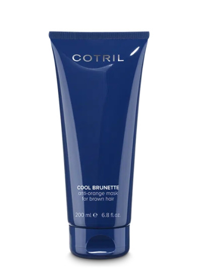 Інтенсивна маска проти помаранчевого кольору для каштанового волосся COTRIL COOL BRUNETTE ANTI-ORANGE MASK FOR BROWN HAIR, 200 мл