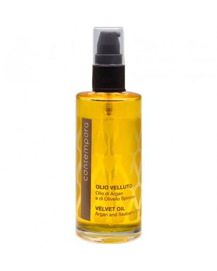 Розгладжуюча олія «Сяючий оксамит» з олією аргану та обліпихи Contempora Velvet Oil, 75 мл