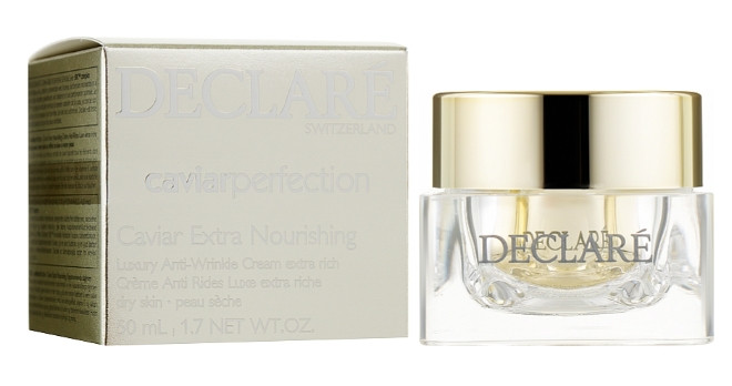 Питательный крем против морщин с экстрактом черной икры Declare Caviar Perfection Caviar Extra Nourishing Luxury Anti-Wrinkle Cream Extra Rich, 50 мл