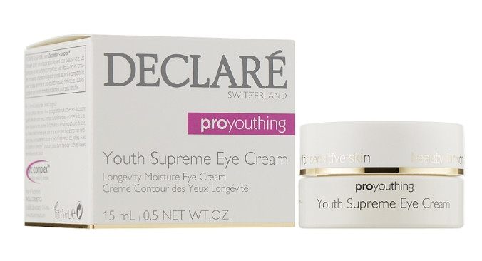Крем от первых признаков старения для кожи вокруг глаз Declare Pro Youthing Youth Supreme Eye Cream, 15 мл