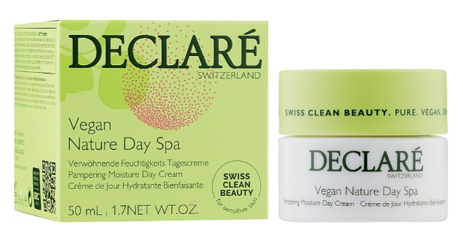Зволожуючий денний крем для обличчя "Веган-СПА" Declare Vegan Nature Day Spa, 50 мл