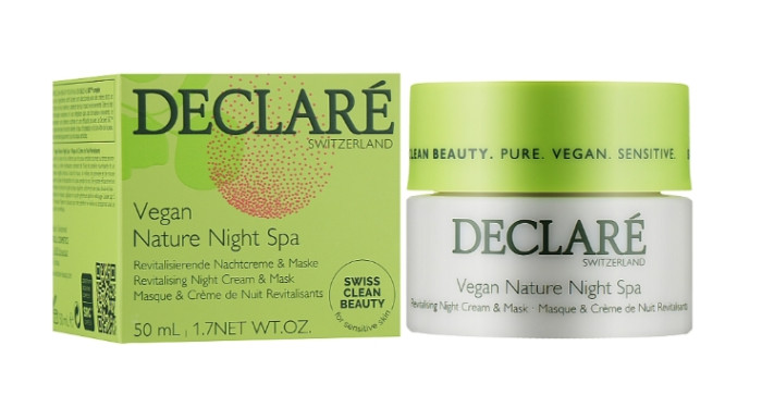 Ночной крем-маска для лица "Веган-СПА" Declare Vegan Nature Night Spa, 50 мл
