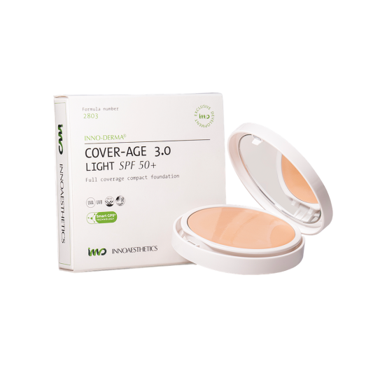 Крем-пудра SPF 50+ и HEVL Innoaesthetics COVERAGE-AGE 3.0 UVP 50+, 12 г