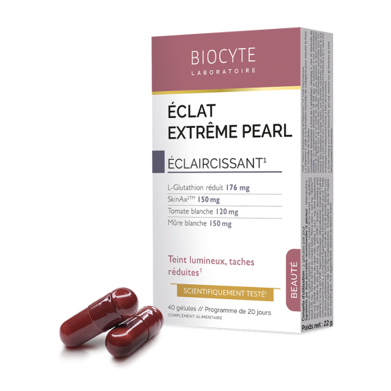 Капсули для вирівнювання кольору шкіри Biocyte ECLAT EXTREME PEARL, 40 шт