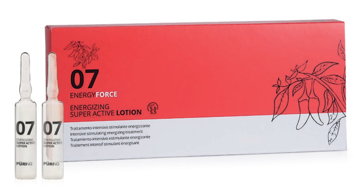 Интенсивный суперактивный лосьон против выпадения волос Puring 07 EnergyForce Energizing Super Active Lotion, 12 ампул