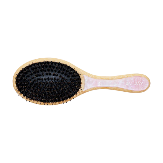 Овальная щетка для волос Emi Jay Flat Brush in Pink Sugar