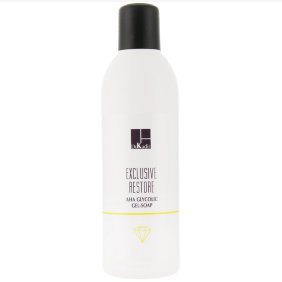 Гликолевое мыло гель с альфа-гидроксильной кислотой Dr. Kadir Exclusive Restore Glycolic AHA Gel Soap, 200мл