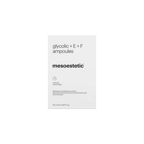 Ампулы с 10% гликолевой кислотой с витаминами Е+F Mesoestetic Home Performance 10% + vit. E and F, 10х2 мл