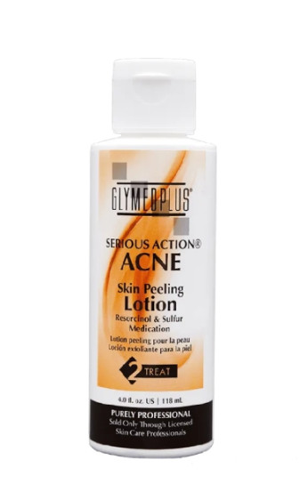 Антибактеріальний лосьйон із саліциловою та молочною кислотою GlyMed Plus Skin Peeling Lotion, 118 мл