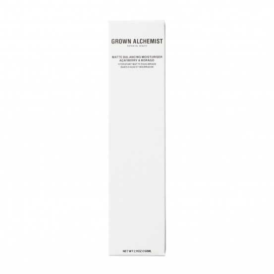 Матуючий зволожуючий крем для балансу шкіри Ягоди Асаї, Бораго Grown Alchemist Matte Balancing Moisturizer, 60 мл