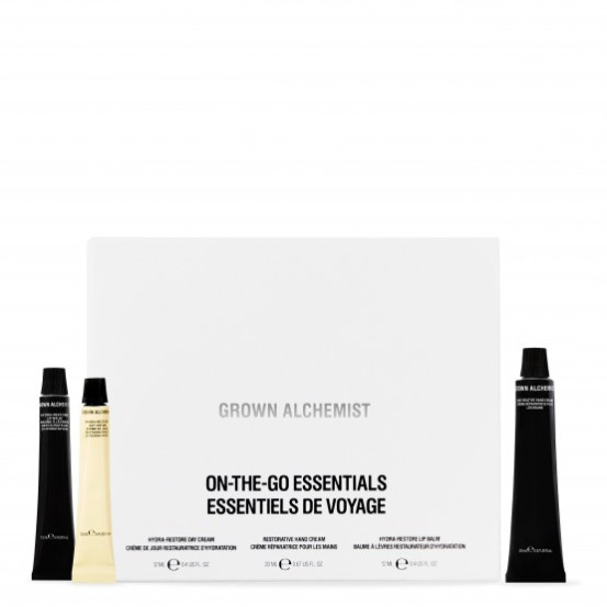 Тріо фаворитів для догляду за обличчям, губами та руками Grown Alchemist On-The-Go Essentials Kit