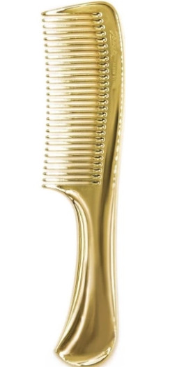 Расческа с ручкой Janeke Wide-teeth comb with handle (серебро)
