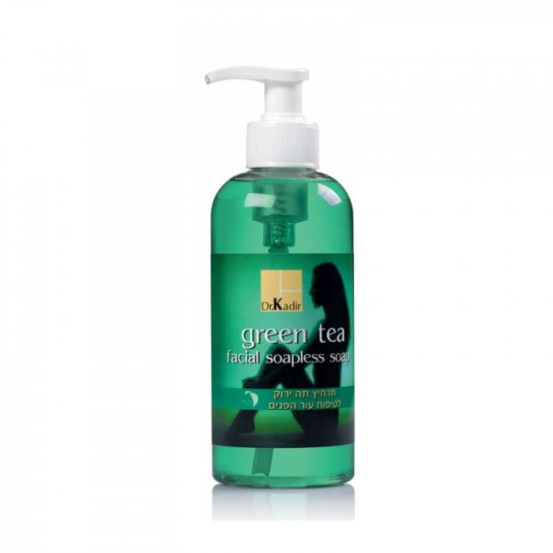 Гель для очищения кожи лица и шеи Зеленый чай Dr. Kadir Cleaners and Tonic Green Tea Soapless Soap, 330мл