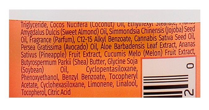 Увлажняющее масло для тела и душа "Ананас и дыня" Hempz Hydrating Bath & Body Oil, 200 мл